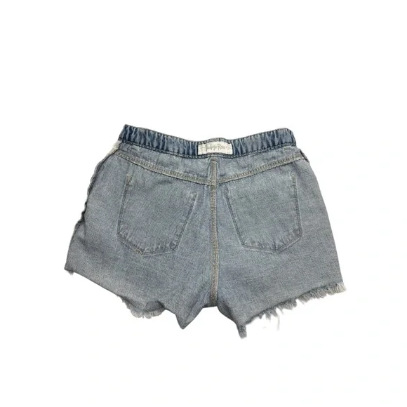 Indigo Rein Floral Embroidered High Waist Denim ShortsDistressed Size 11/29 - Picture 9 of 9